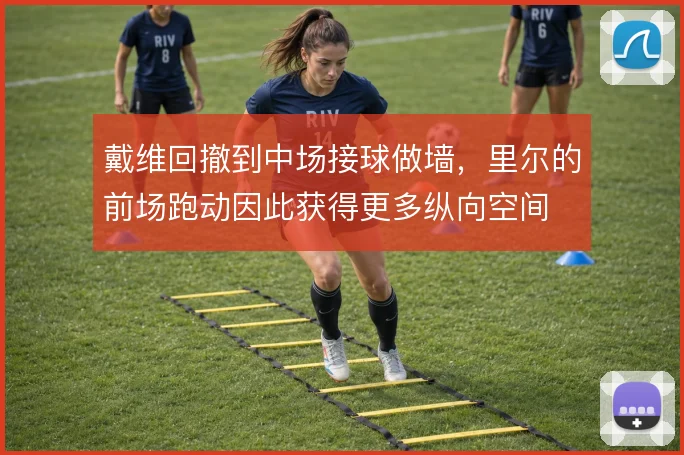 戴维回撤到中场接球做墙,里尔的前场跑动因此获得更多纵向空间