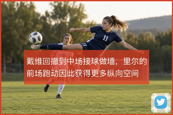 戴维回撤到中场接球做墙,里尔的前场跑动因此获得更多纵向空间